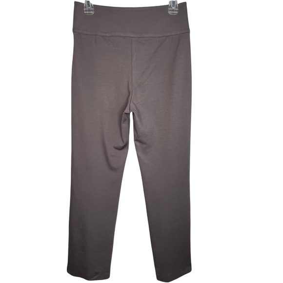 São Paulo Taupe High Rise Stretch Straight Leg Pants Zipper Accents Size 10 Tall - Picture 2 of 13